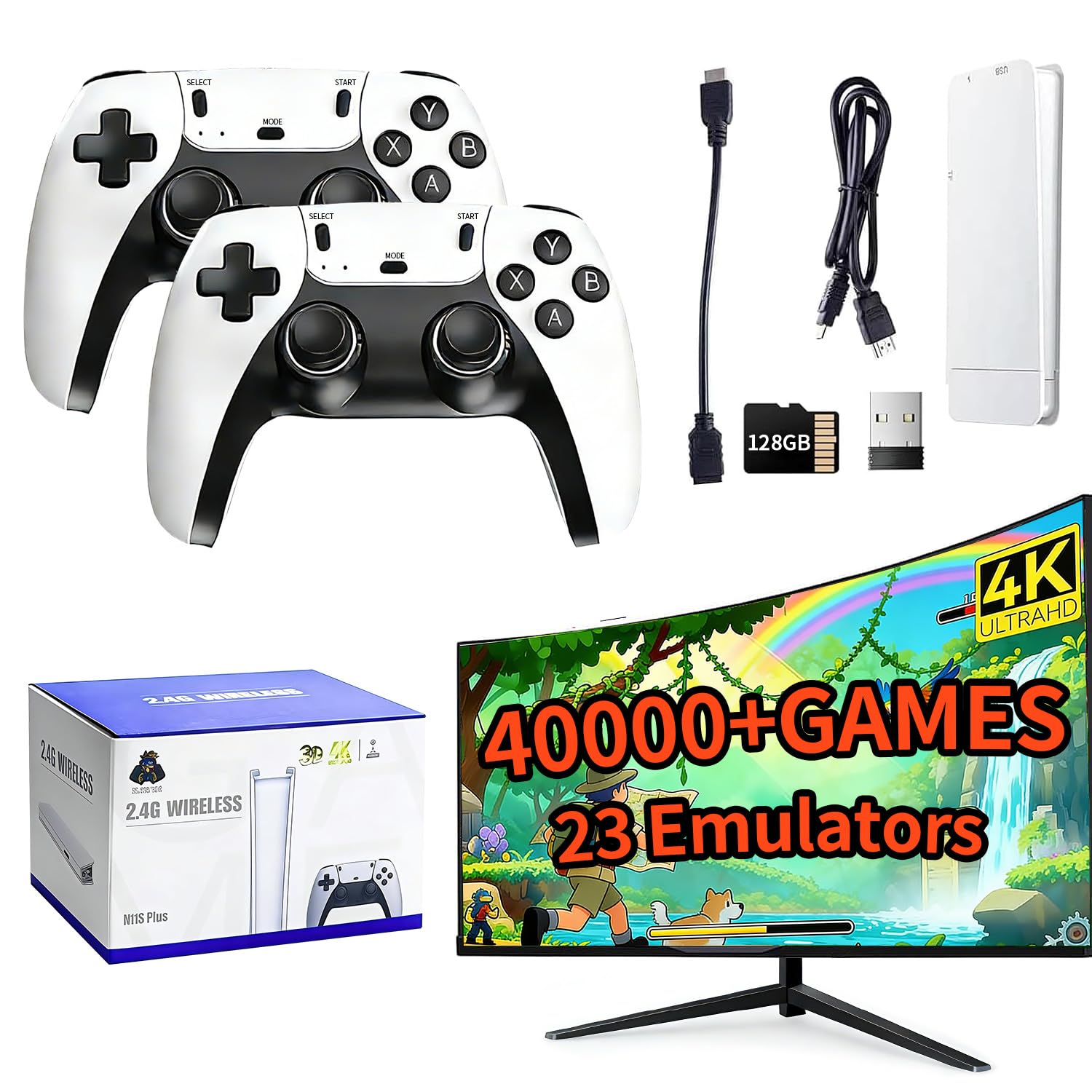 Gaming Console.Emulators - 2026 Retro Gaming Console, 4K HD