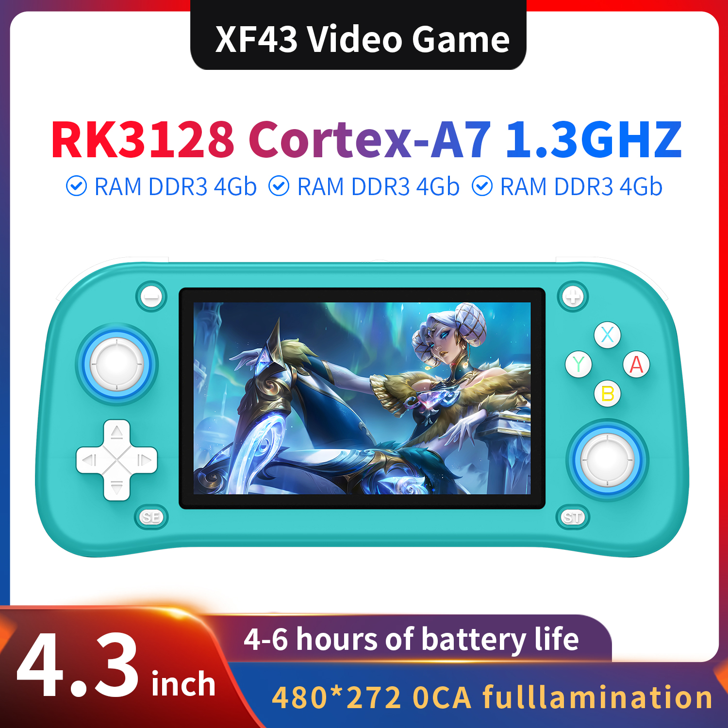 Gaming Console 4 Year Old - AISLPC XF43 4.3 inch Retro Handheld