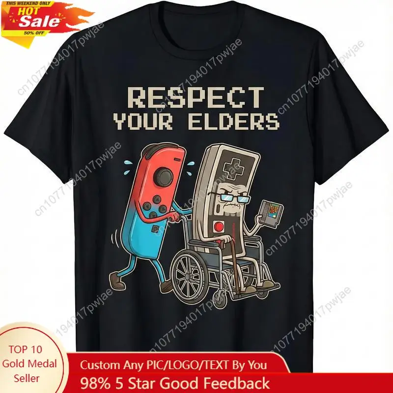 Funny Retro Gamer Graphic T-Sh - Gaming Console Free avaliação e preço