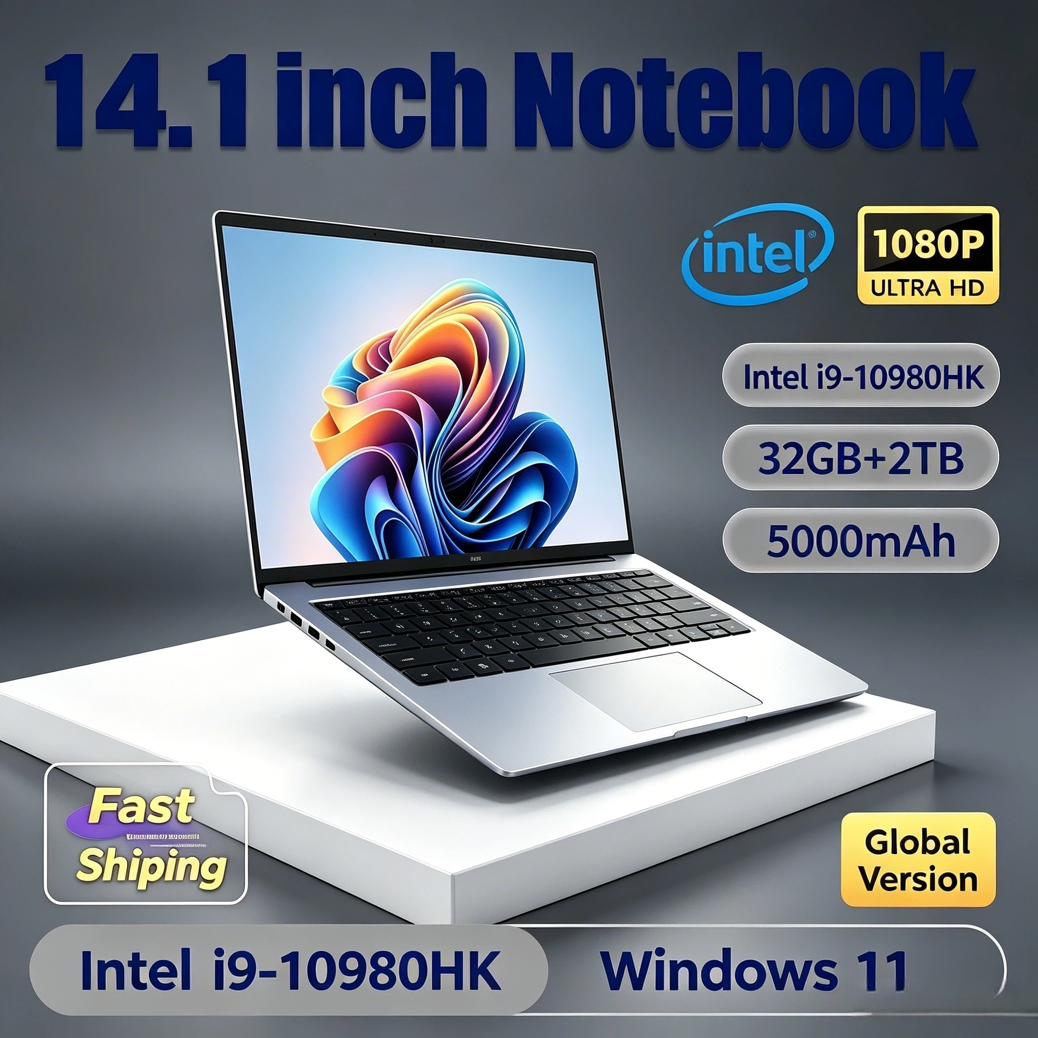 14.1 Inch Intel Core i9 10980H - Gaming Console Portable Pc avaliação e preço
