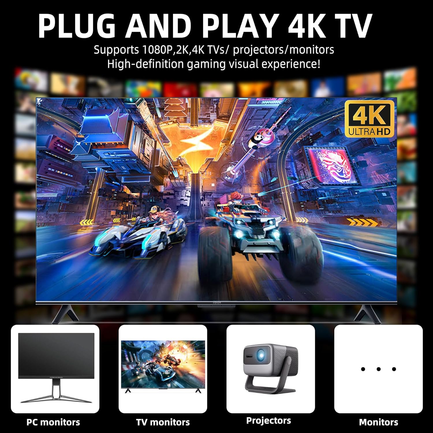 2026 Retro Gaming Console, 4K  - Gaming Console.Emulators avaliação e preço