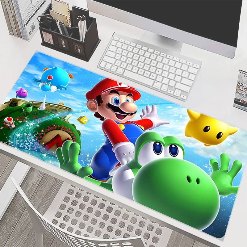 90x40cm Mouse Pad M-Mario Anim - Gaming Console Portable Pc avaliação e preço