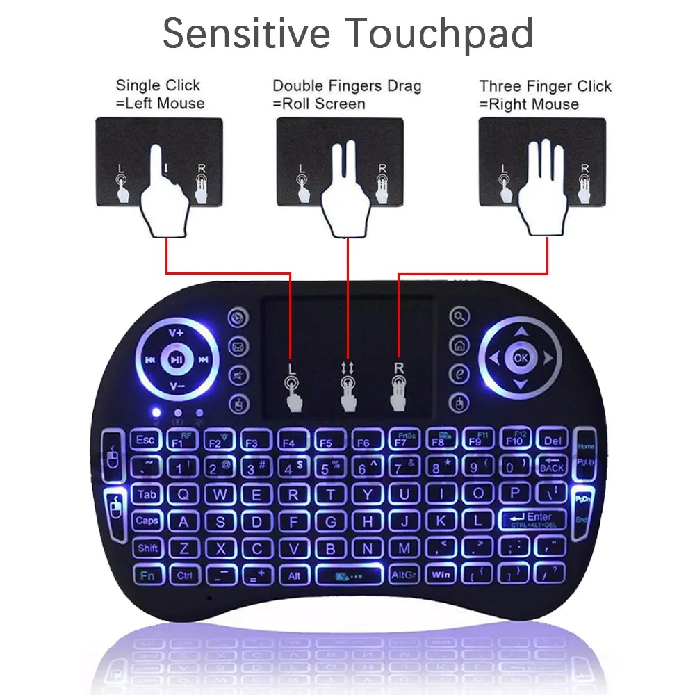 I8 Mini Wireless Keyboard 2.4G - Gaming Console For Smart Tv avaliação e preço