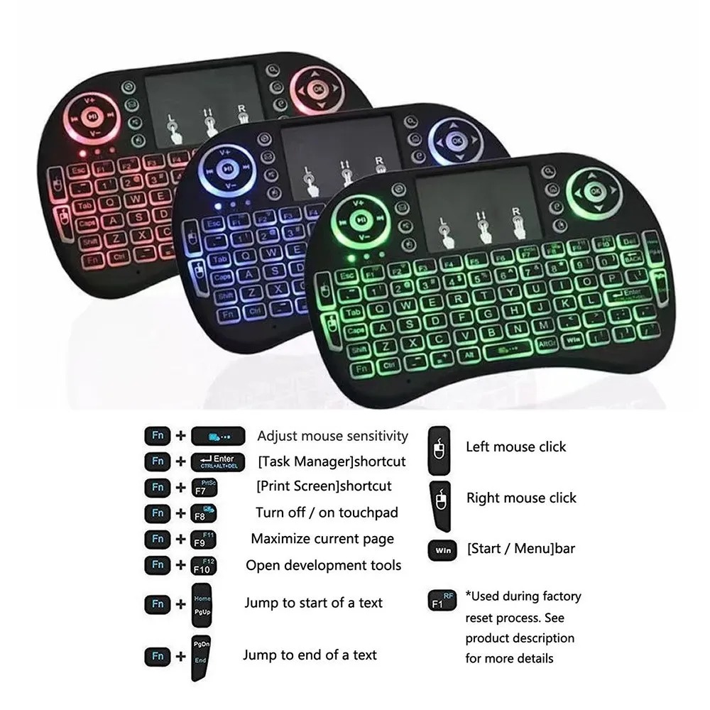 I8 Mini Wireless Keyboard 2.4G - Gaming Console For Smart Tv avaliação e preço