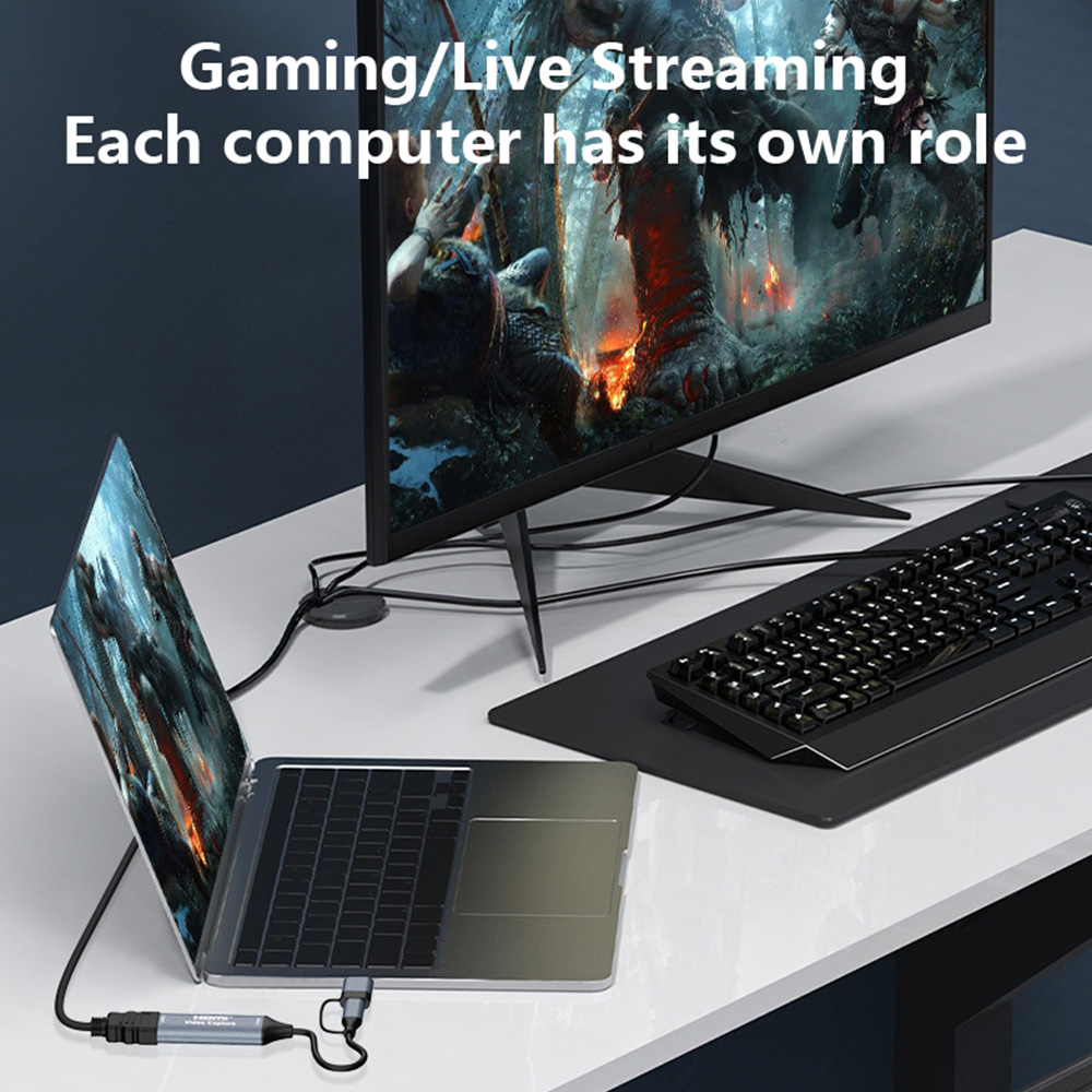 4K 2 in 1 USB 2.0 Video Captur - Gaming Console With Phone avaliação e preço