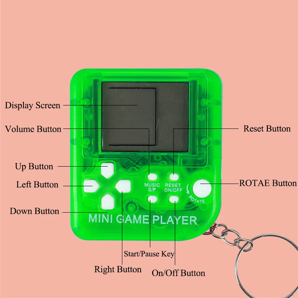 Retro Mini Handheld Game Playe - Gaming Console 4 Year Old avaliação e preço