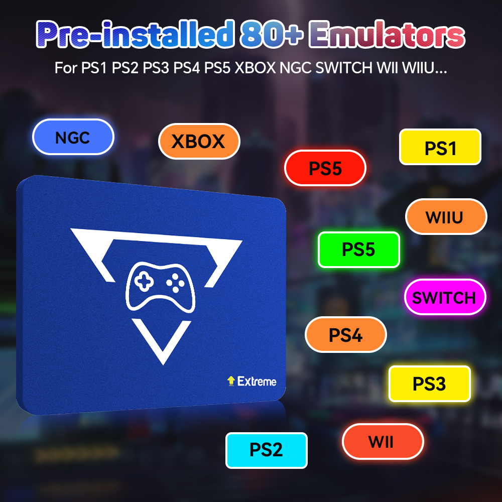 2TB Gaming Emulation Hard Driv - Gaming Console.Emulators avaliação e preço