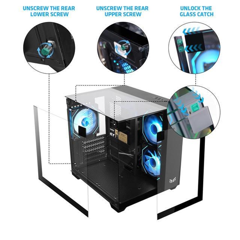 Yeah Magic Cube MATX High-Styl - Gaming Console Table avaliação e preço