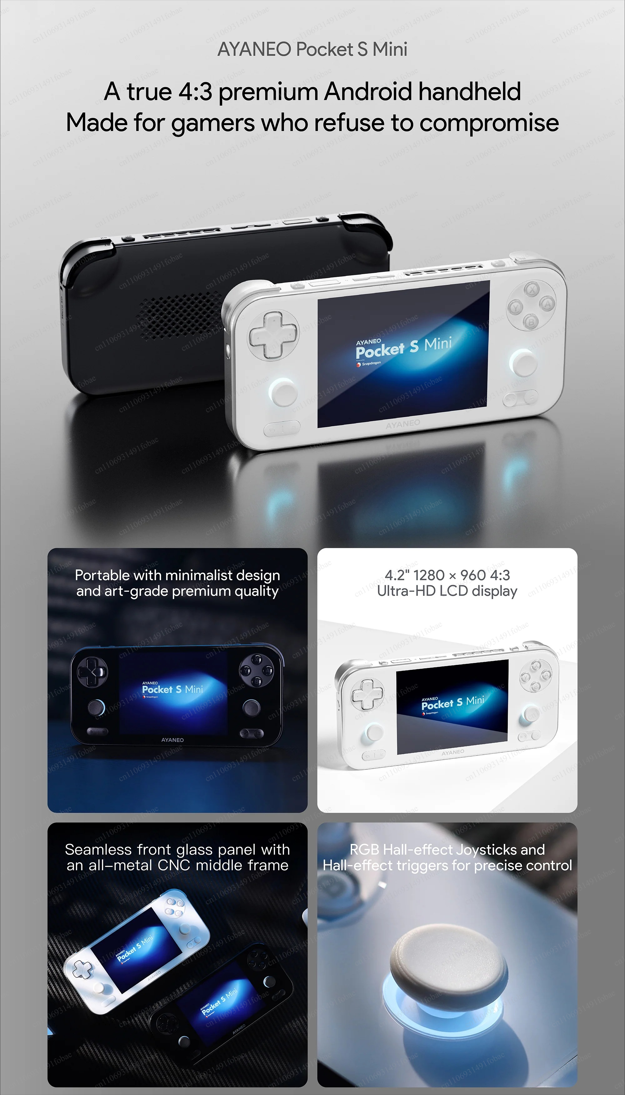 AYANEO Pocket S Mini Retro Han - Gaming Console Retro avaliação e preço