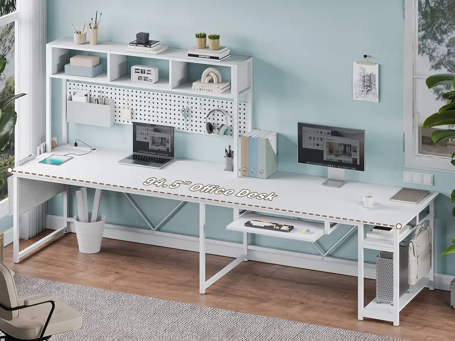 [Limited Time Offer!]White L S - Gaming Console Table avaliação e preço