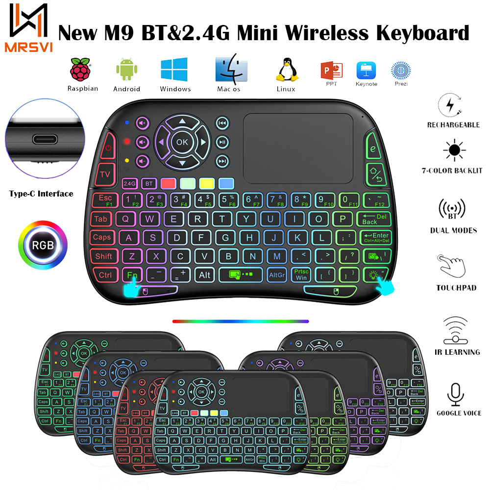 New M9 BT&2.4G Mini Wireless K - Gaming Console For Smart Tv avaliação e preço