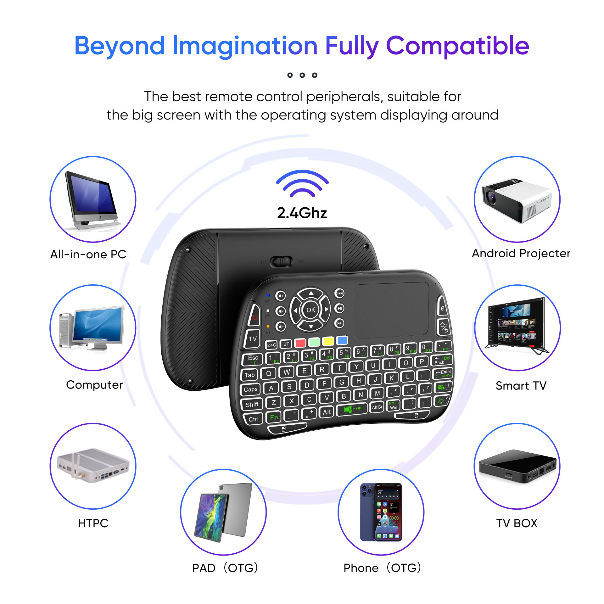 New M9 BT&2.4G Mini Wireless K - Gaming Console For Smart Tv avaliação e preço