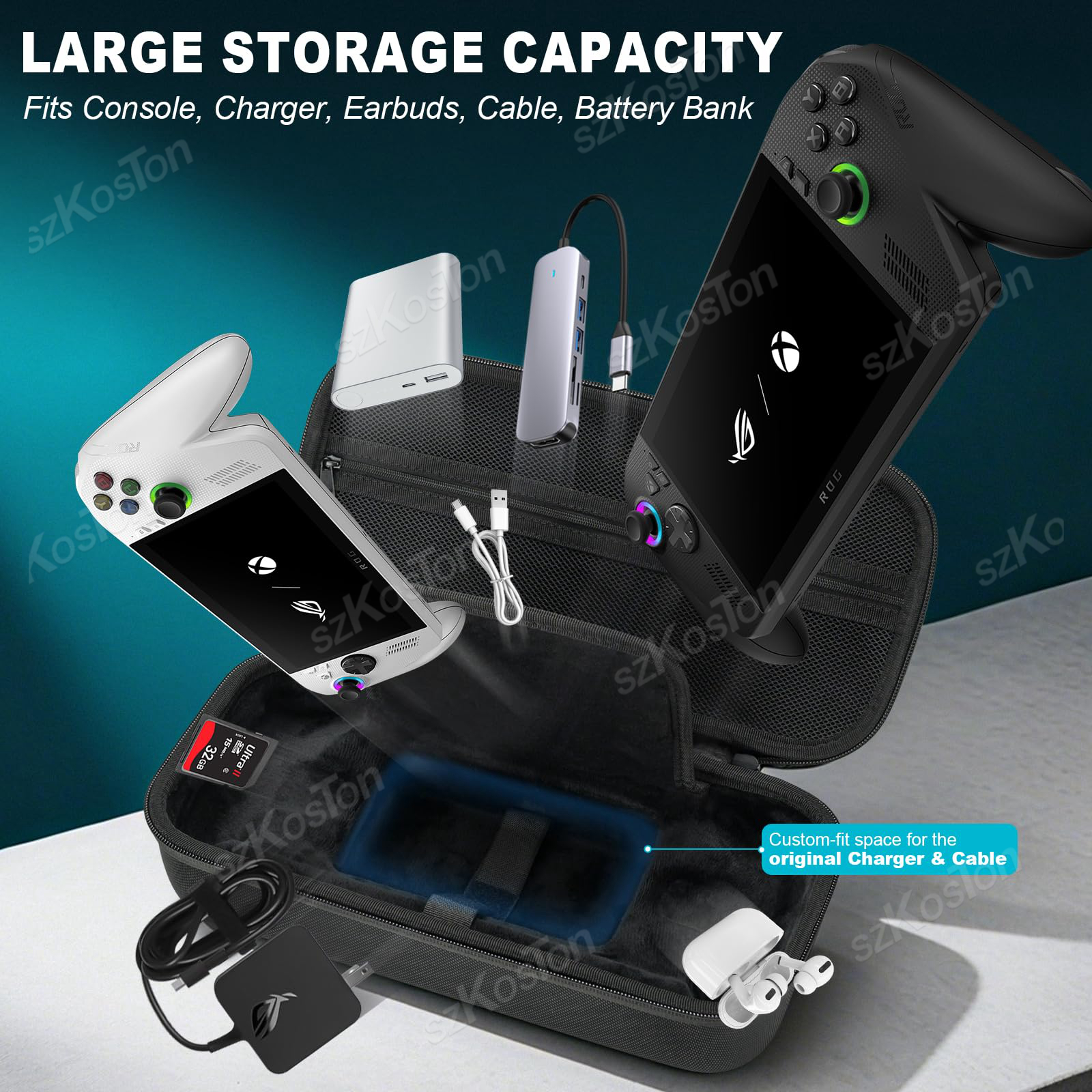Large Capacity Carrying Case f - Gaming Console Rog Ally avaliação e preço