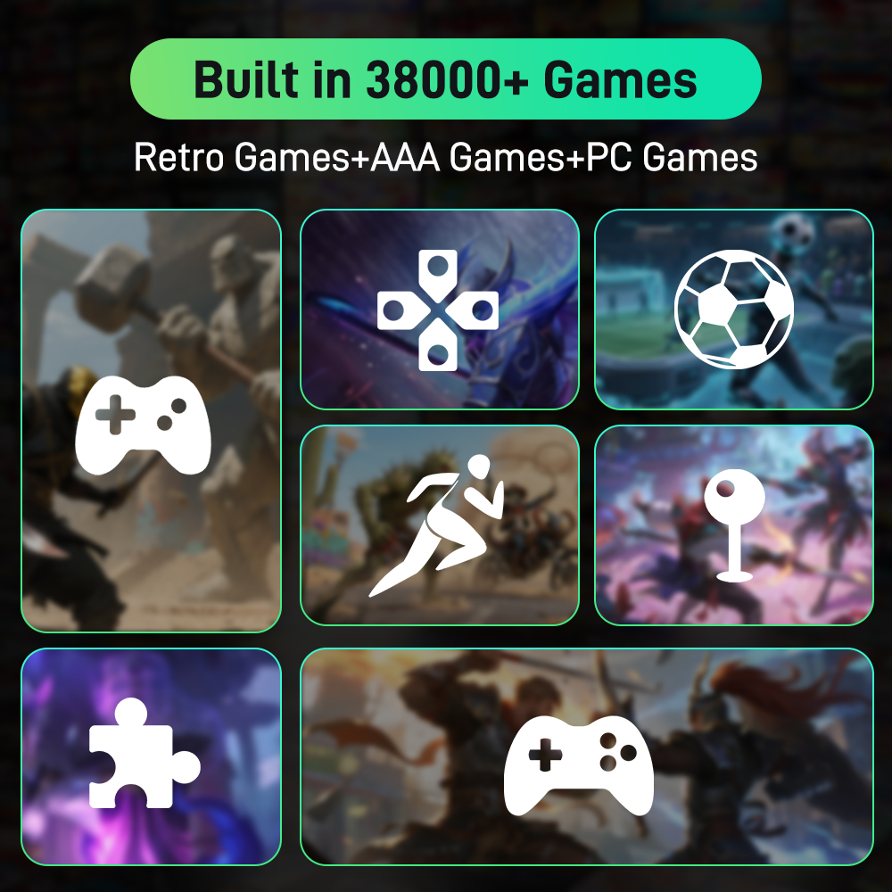 Playnite&Retrobat 500GB Game H - Gaming Console.Emulators avaliação e preço