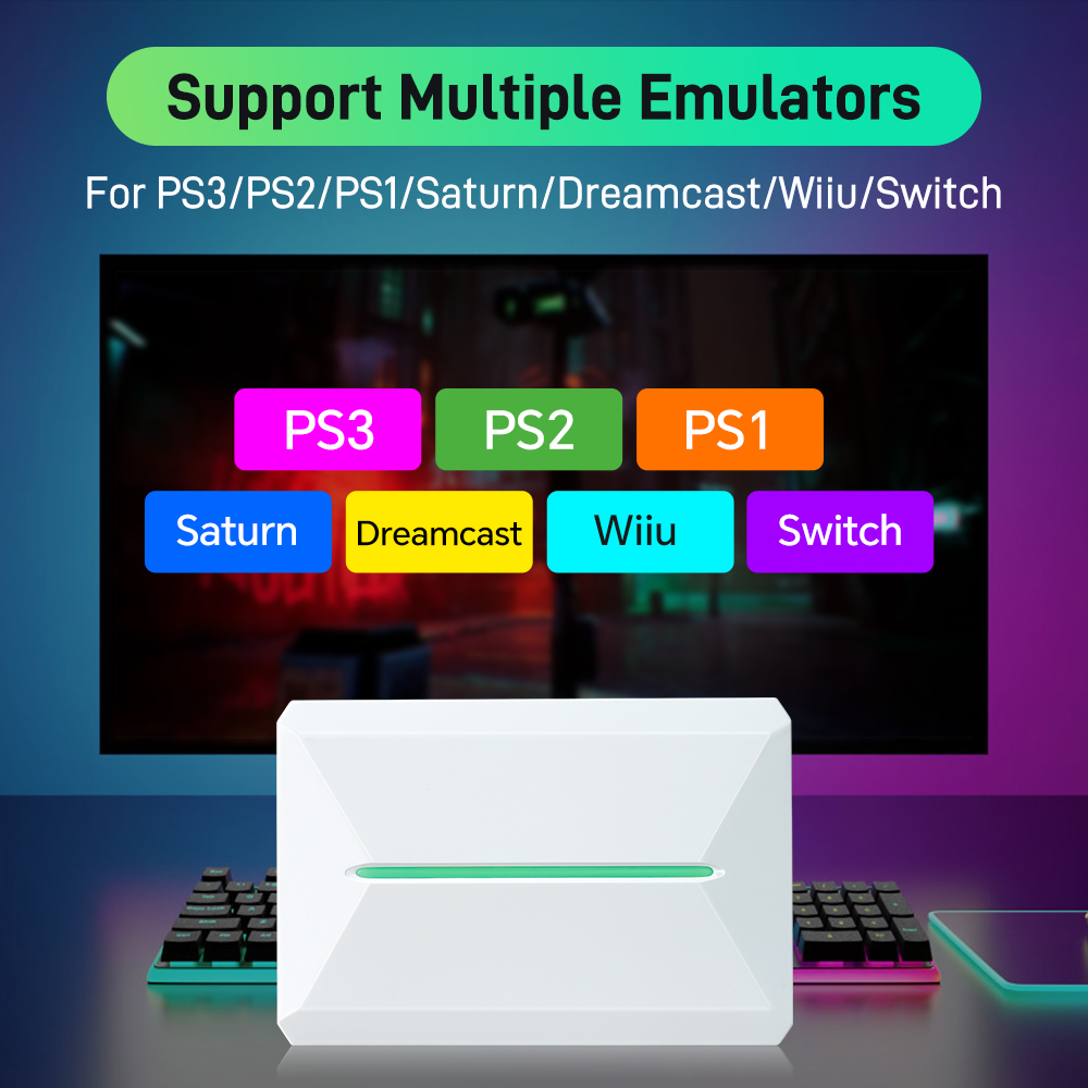 Playnite&Retrobat 500GB Game H - Gaming Console.Emulators avaliação e preço