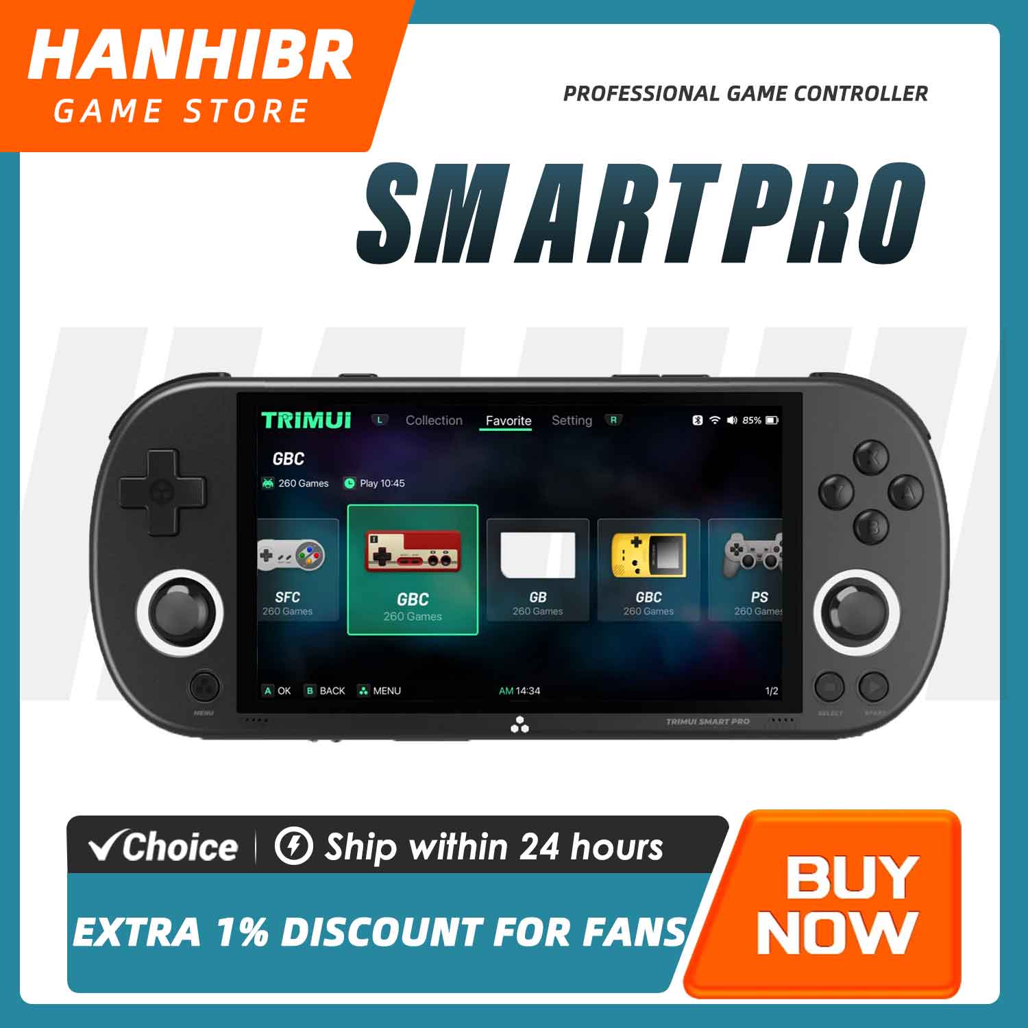 TRIMUI SMART PRO Open Source L - Gaming Console.Emulators avaliação e preço