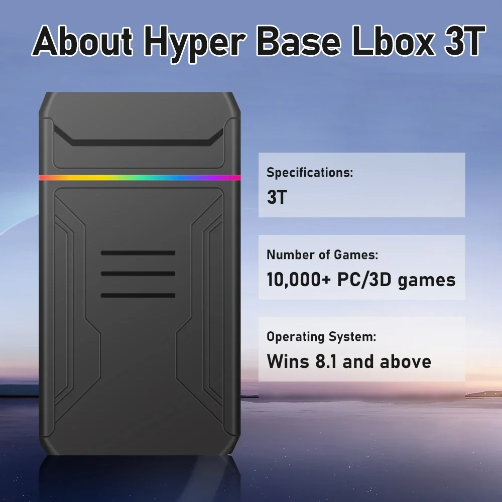 3TB Launchbox Portable Gaming  - Gaming Console.Emulators avaliação e preço