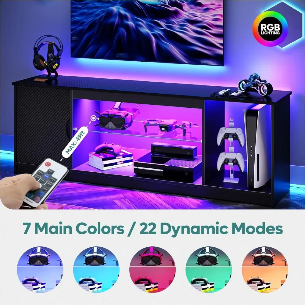 Bestier Led Entertainment Cent - Gaming Console Room avaliação e preço