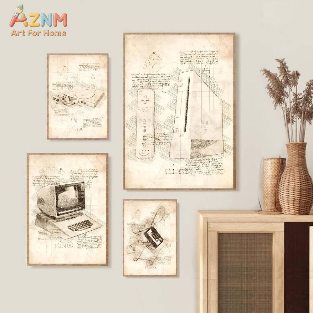 AZNM Vintage Game Console Sket - Gaming Console Room avaliação e preço
