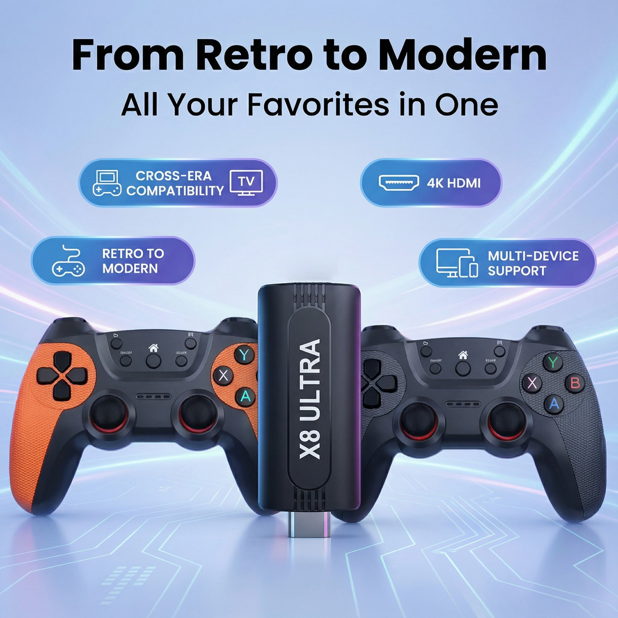X8 Ultra Wireless Game Stick 1 - Gaming Console.Emulators avaliação e preço