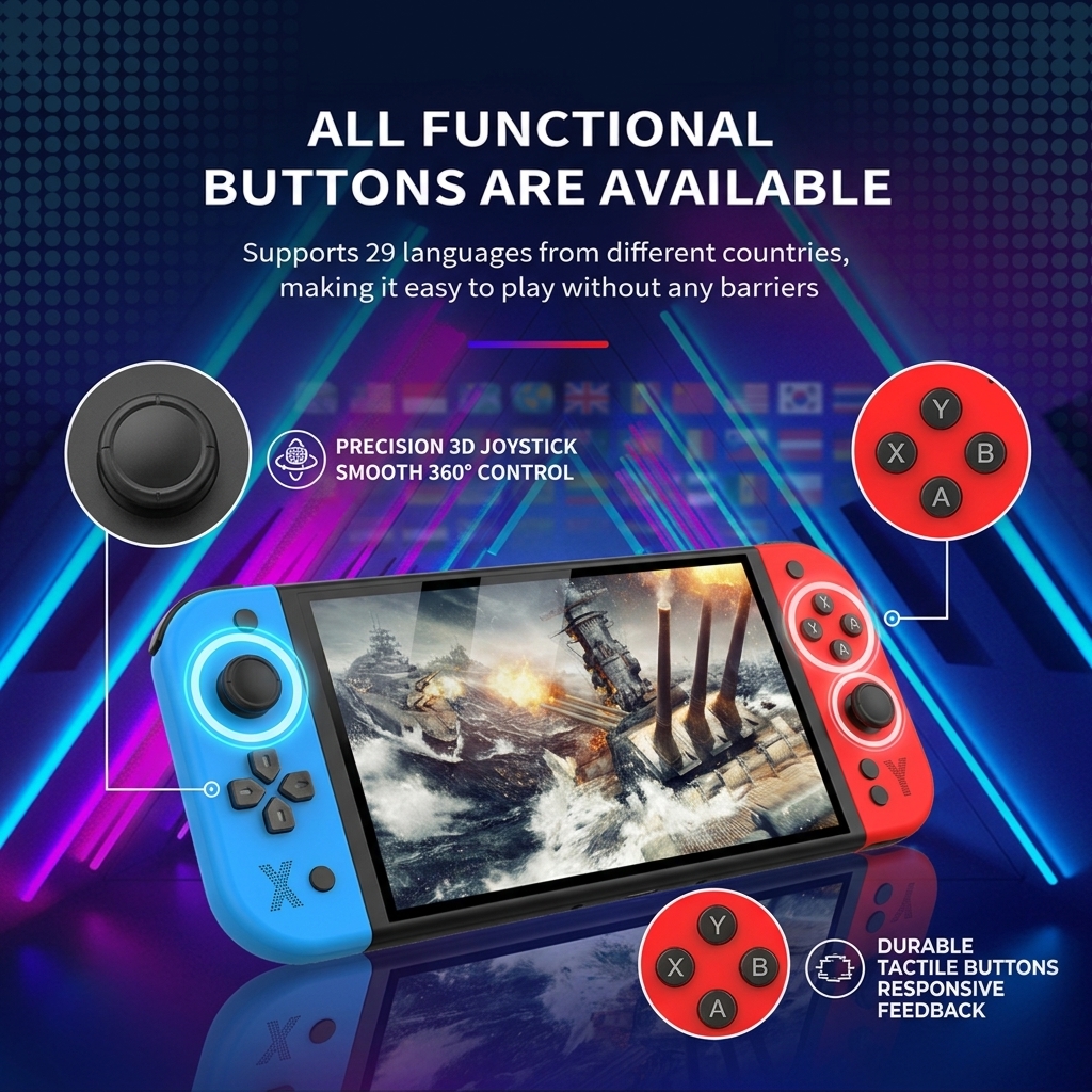 New G90 Retro Gaming Handheld  - Gaming Console 4 Year Old avaliação e preço