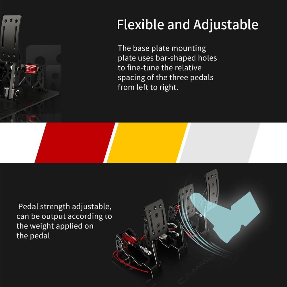 CAMMUS LC100 Load Cell Pedals  - Racing Pedal Set avaliação e preço