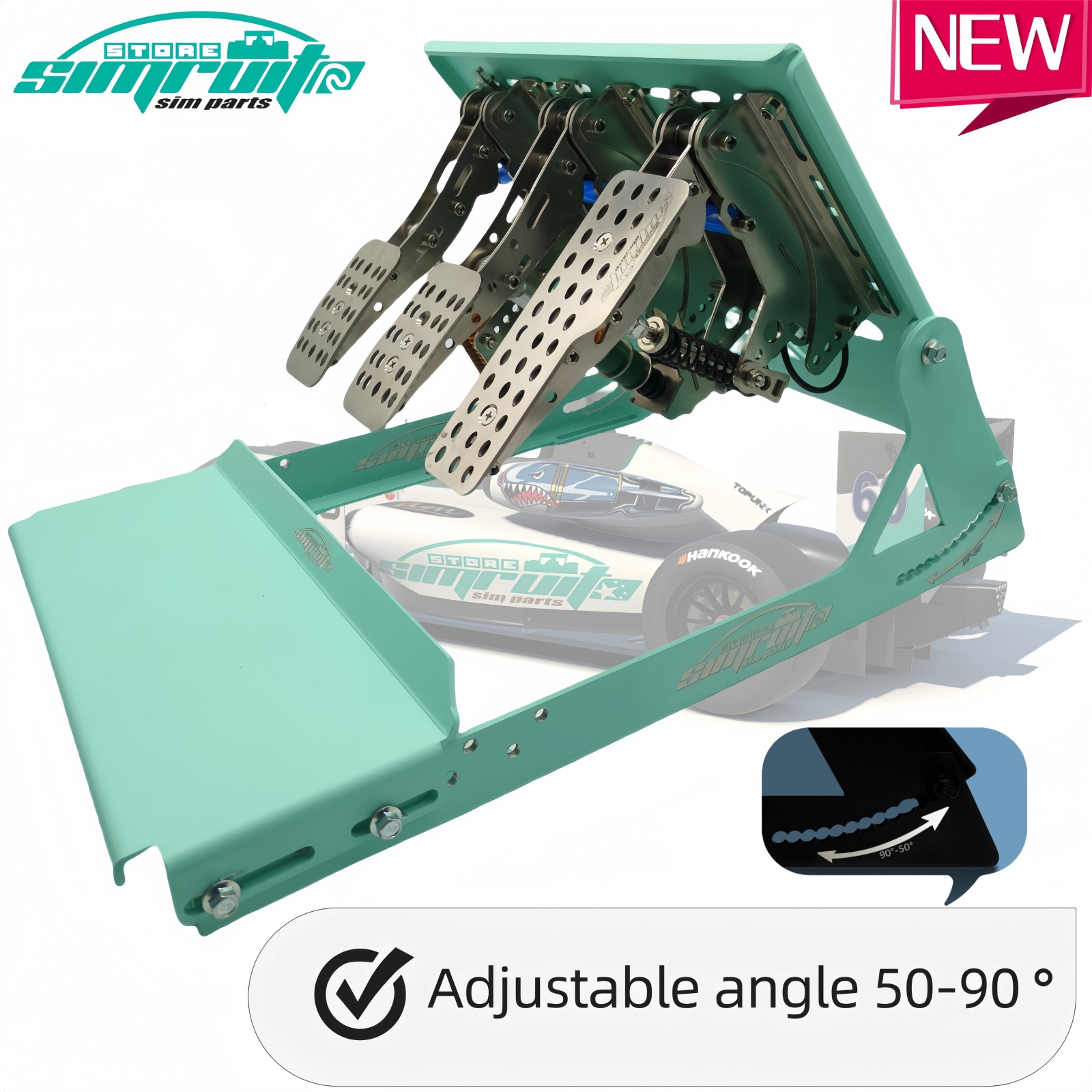 SimRuito Driving Simulator Ped - Racing Pedal Set avaliação e preço