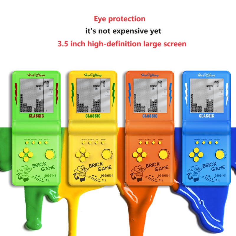 Russian Blocks Game Portable H - Gaming Console 4 Year Old avaliação e preço