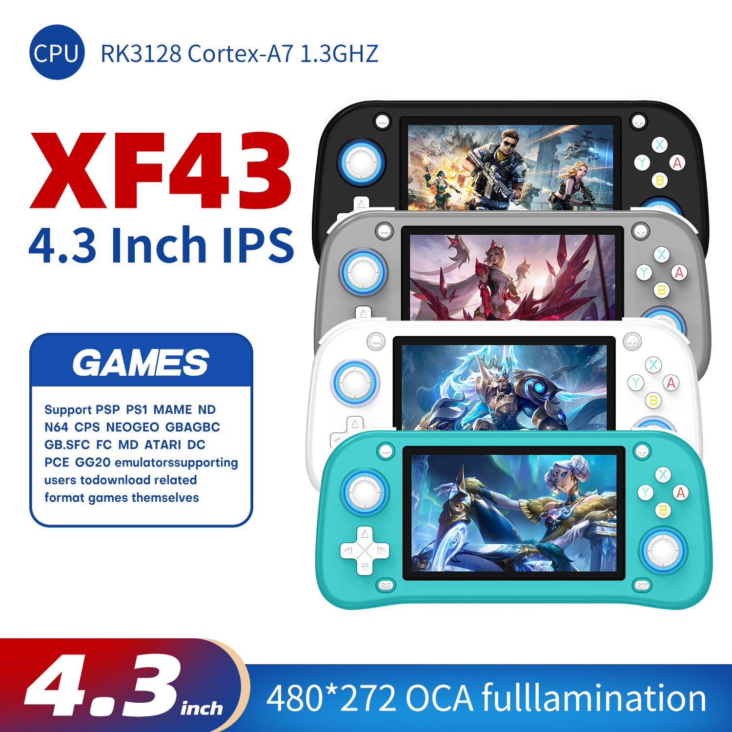 AISLPC XF43 4.3 inch Retro Han - Gaming Console 4 Year Old avaliação e preço