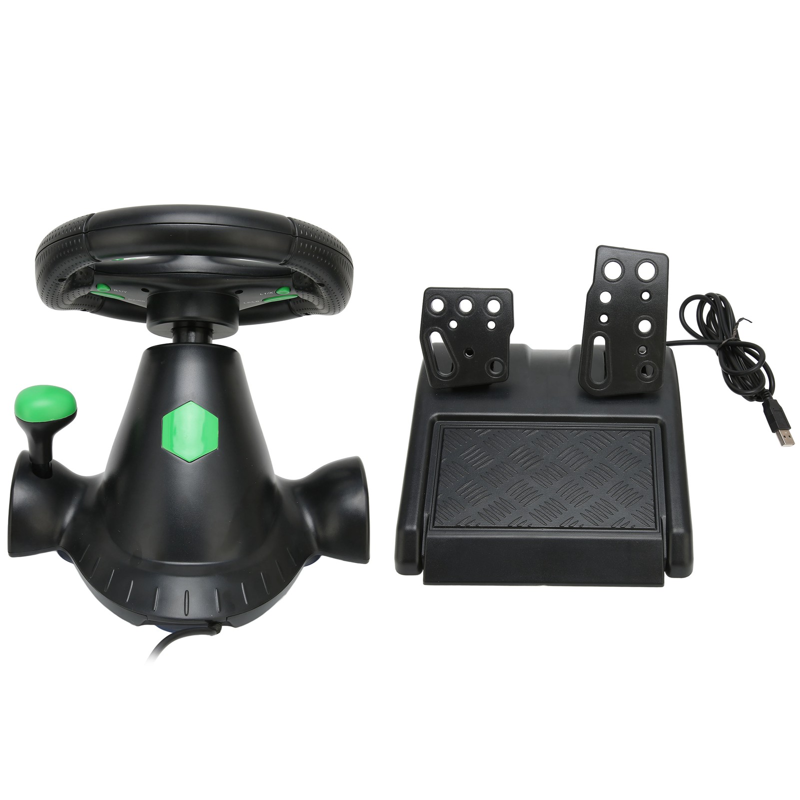 PC Racing Wheel Game Steering  - Racing Pedal Set avaliação e preço